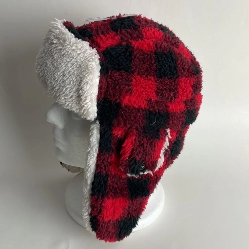 Gap Kid Buffalo Plaid Bomber Hat - Picture 3 of 7
